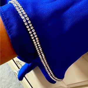 Laura Holiday collection blouse with rhinestones